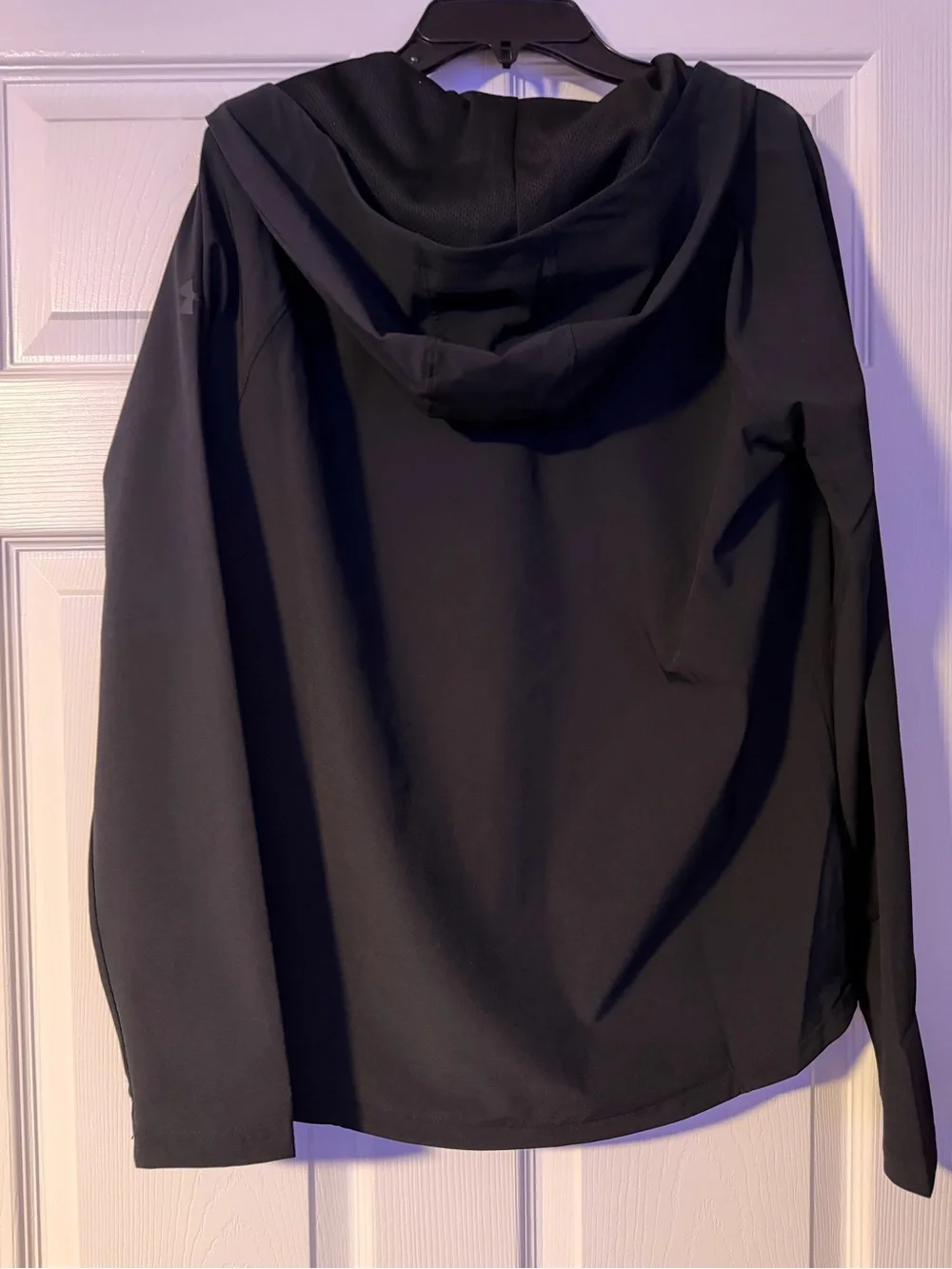 Under Armour Black Hooded Windbreaker Jacket